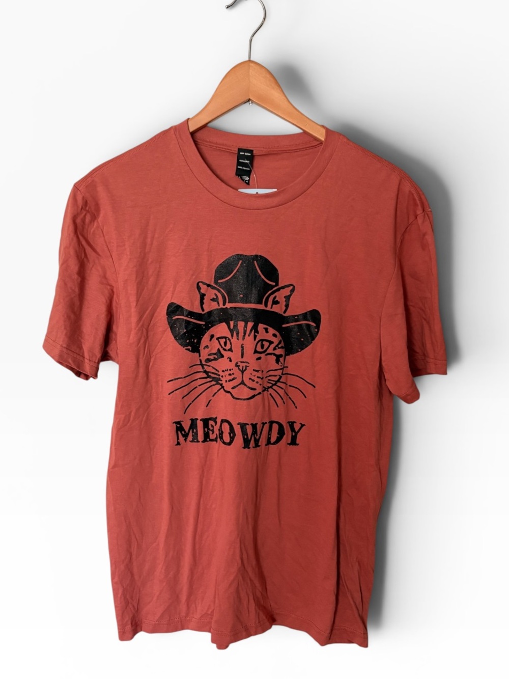 Wanderlust Rust Graphic Tee with Black Print